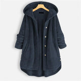 Dana™ | Cappotto a Coste con Cappuccio da Donna