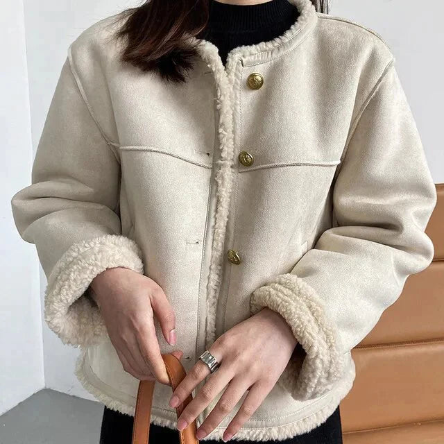 Cappotto con bordo in sherpa Lilian-Thouram Toteme
