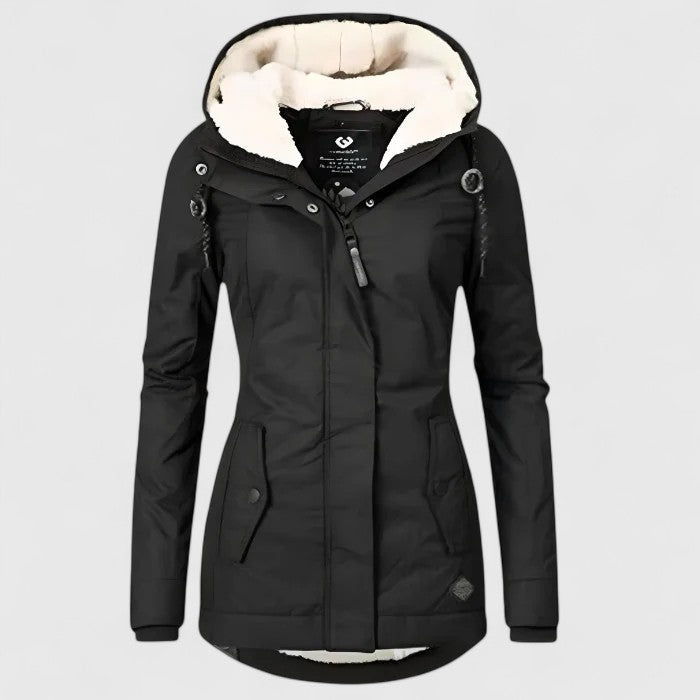 Amélie | Cappotto Invernale Impermeabile con Cappuccio da Donna