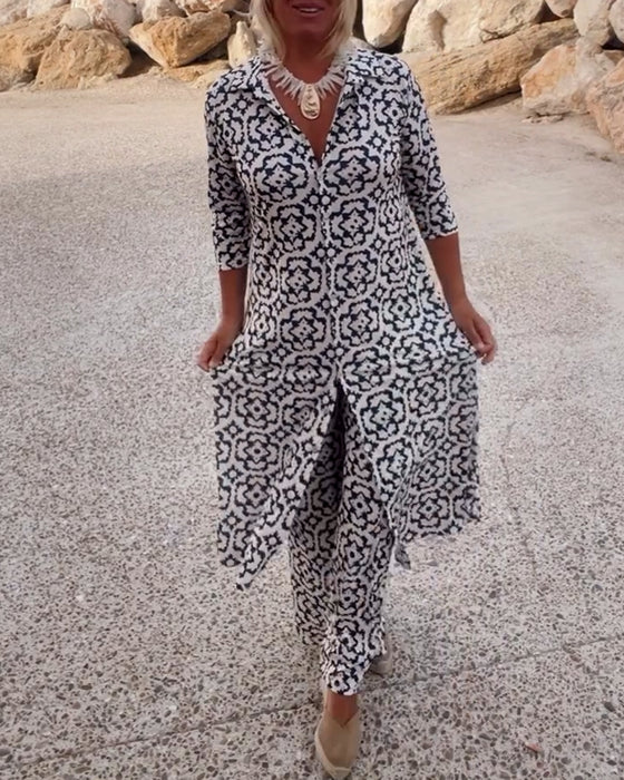 Sari | Completo da Donna con Chiusura a Bottoni
