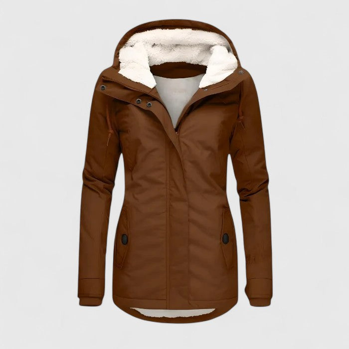 Amélie | Cappotto Invernale Impermeabile con Cappuccio da Donna