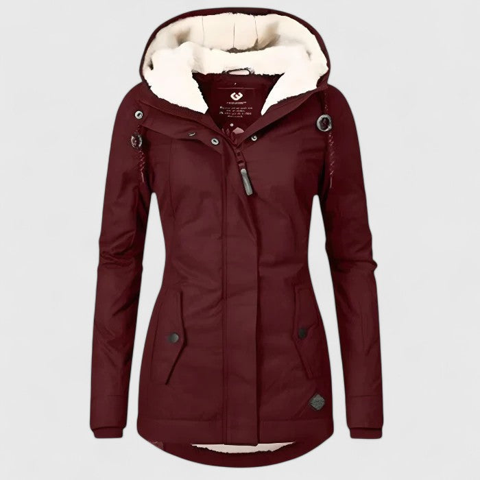 Amélie | Cappotto Invernale Impermeabile con Cappuccio da Donna