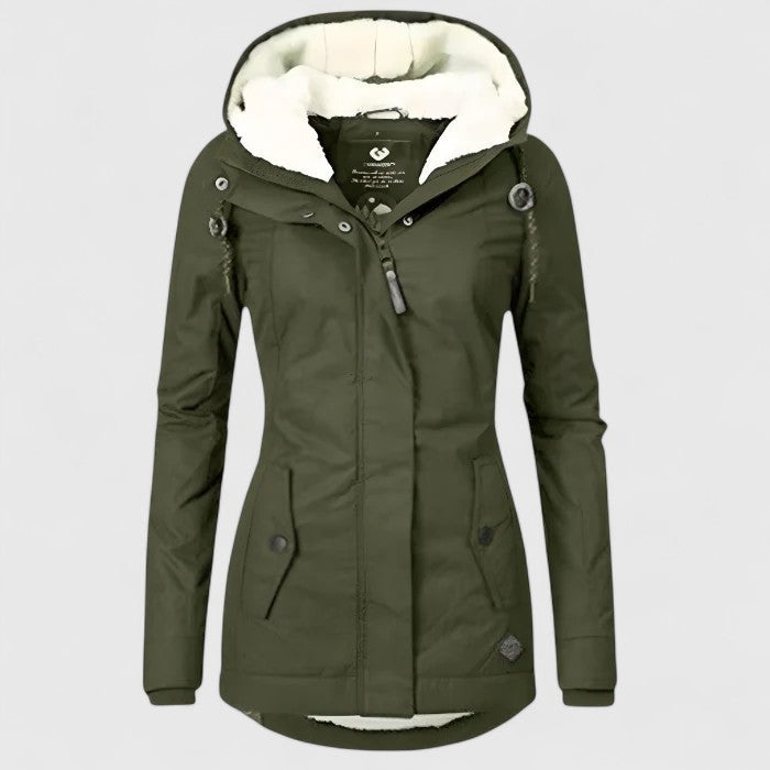 Amélie | Cappotto Invernale Impermeabile con Cappuccio da Donna