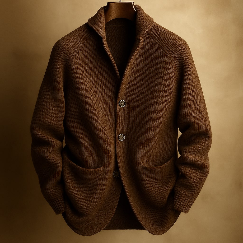 RORO | CARDIGAN DA UOMO IN LANA CONICA