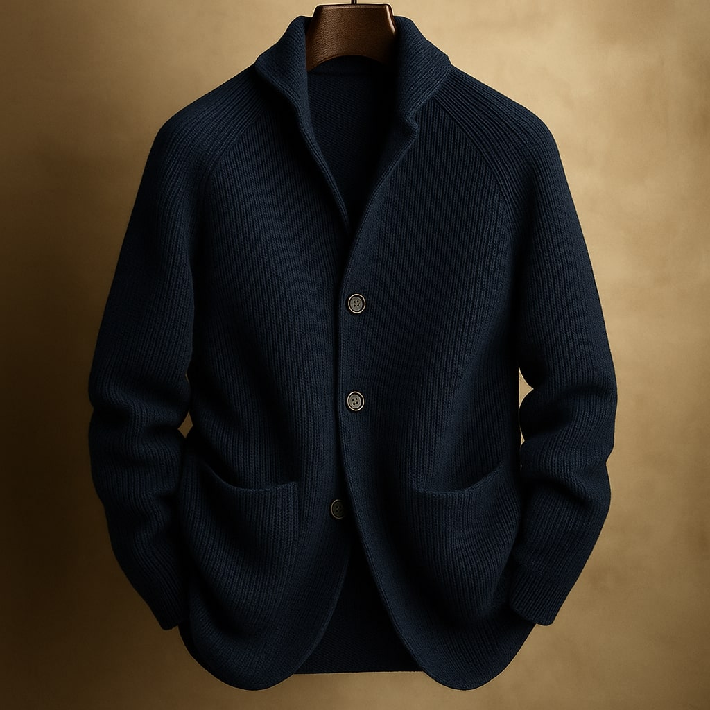 RORO | CARDIGAN DA UOMO IN LANA CONICA
