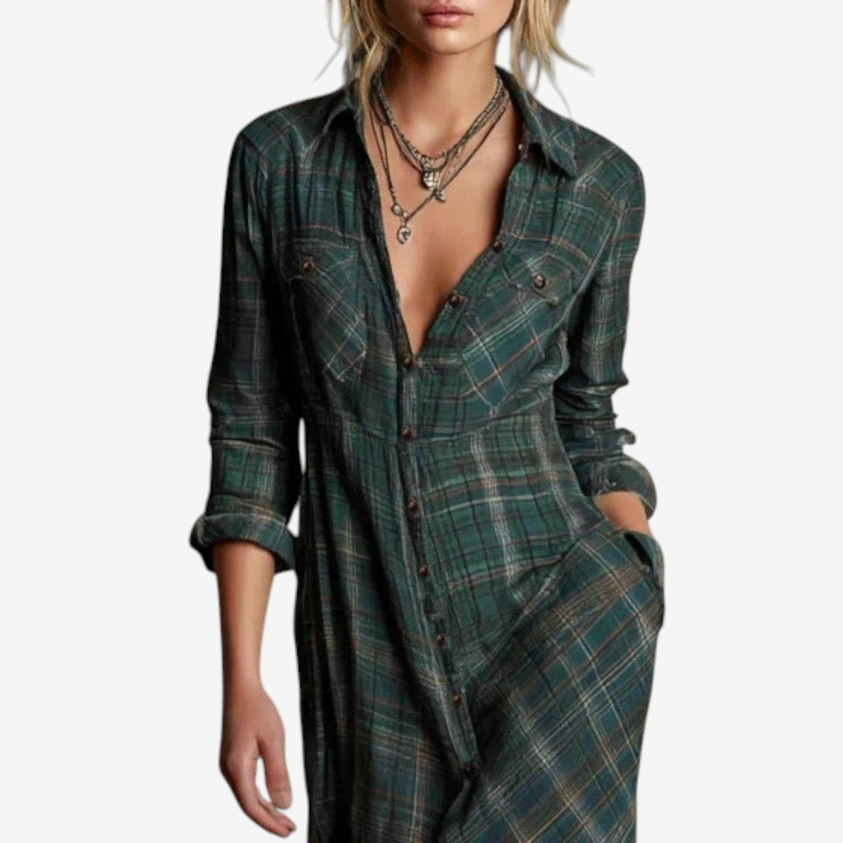 Cécile - Camisa maxi senza tempo da donna