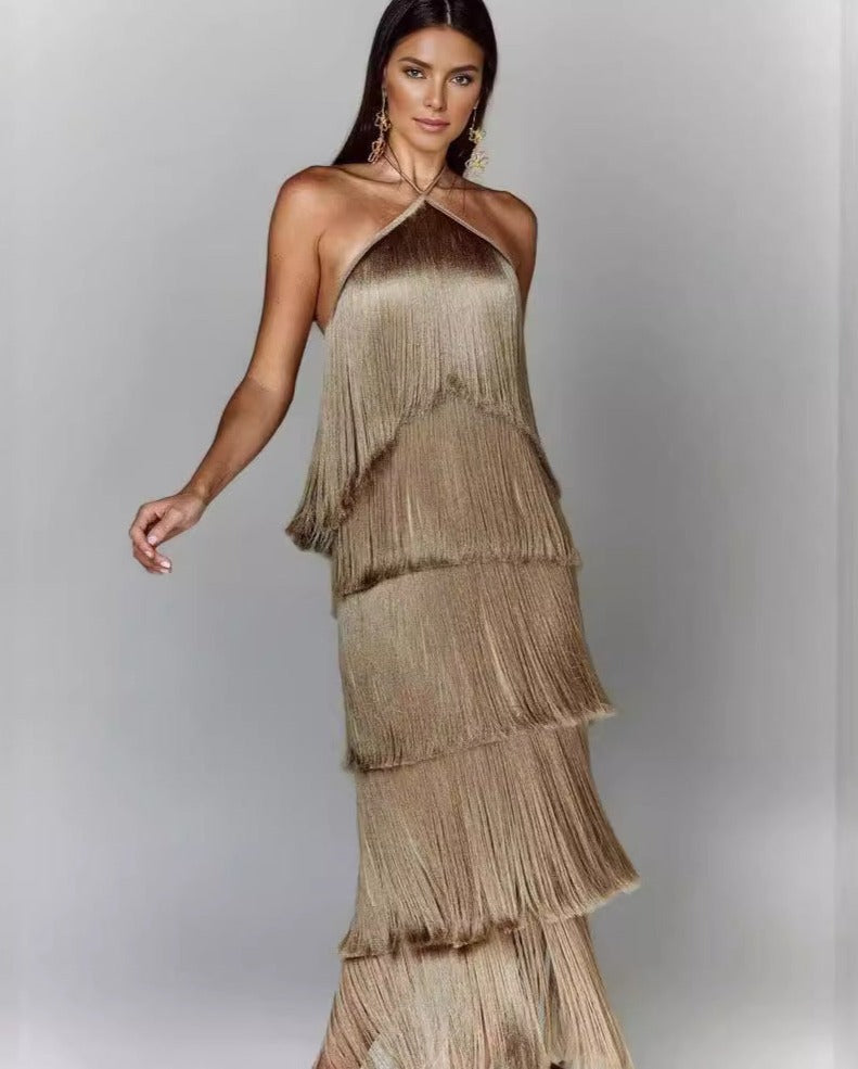 Eva | Abito con nappe