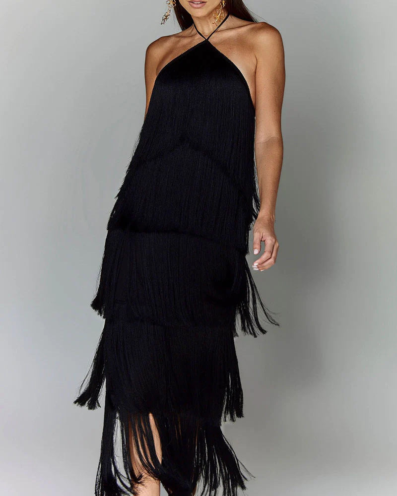 Eva | Abito con nappe