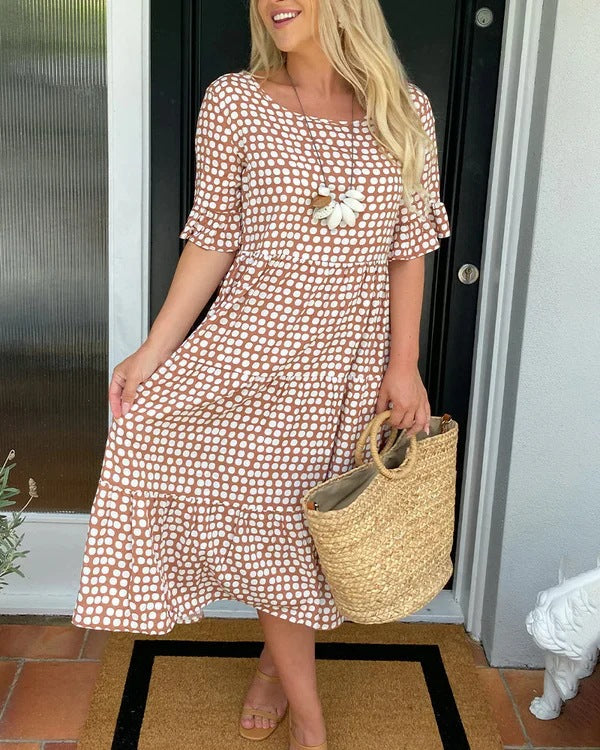 Blythea | Abito da donna midi casual con volant