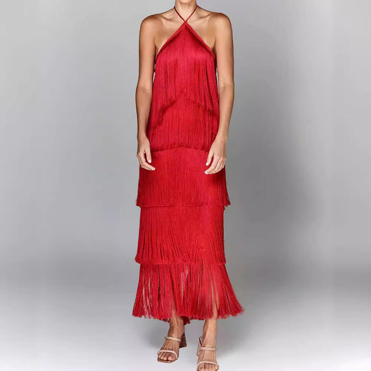 Eva | Abito con nappe