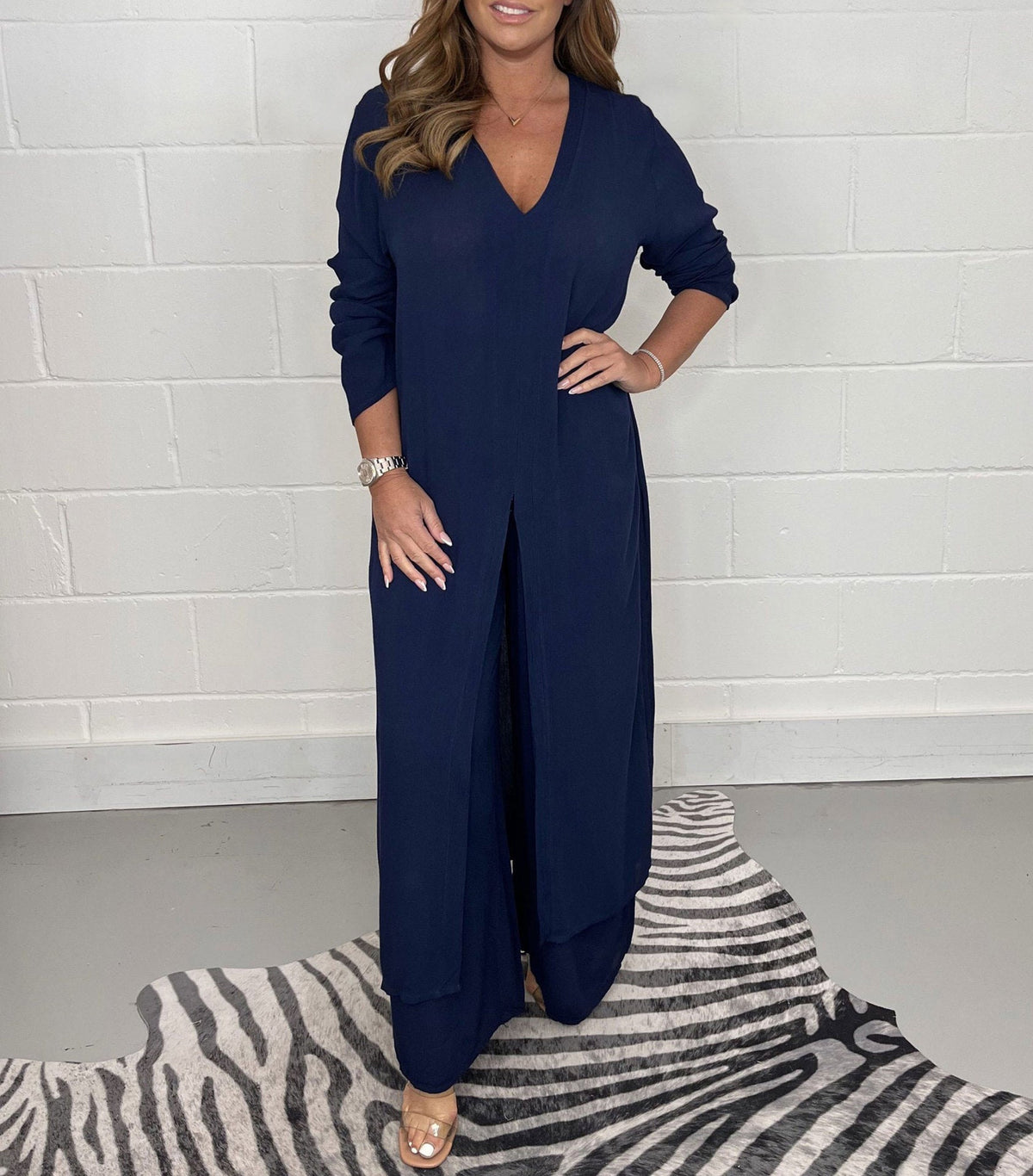 Alejandra | Set Casual Due Pezzi con Scollo a V da Donna
