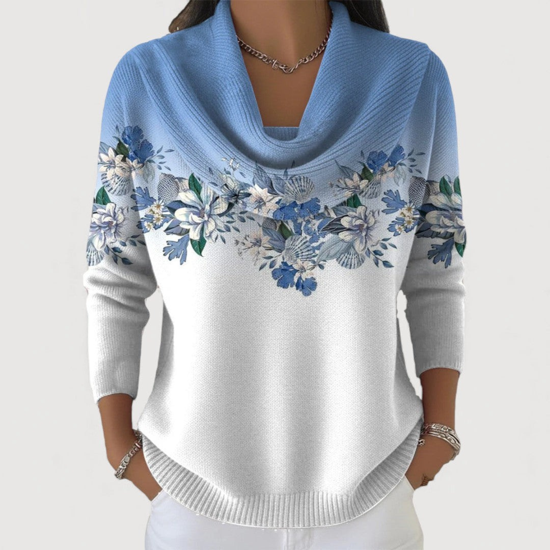 Amor | Maglione Floreale con gola suave
