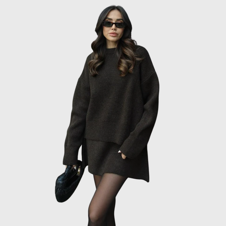 Set in Maglia Accogliente da Donna