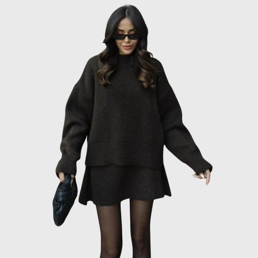 Set in Maglia Accogliente da Donna