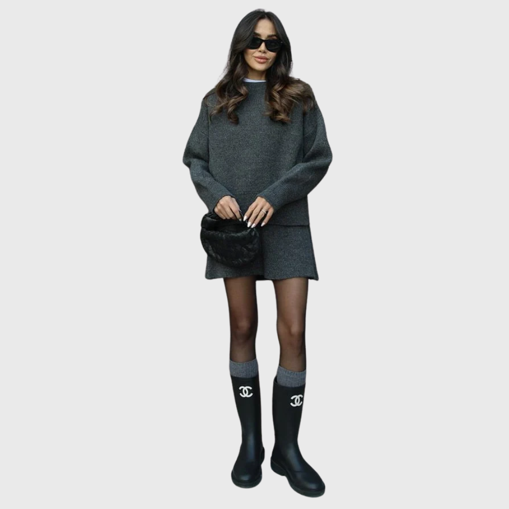 Set in Maglia Accogliente da Donna