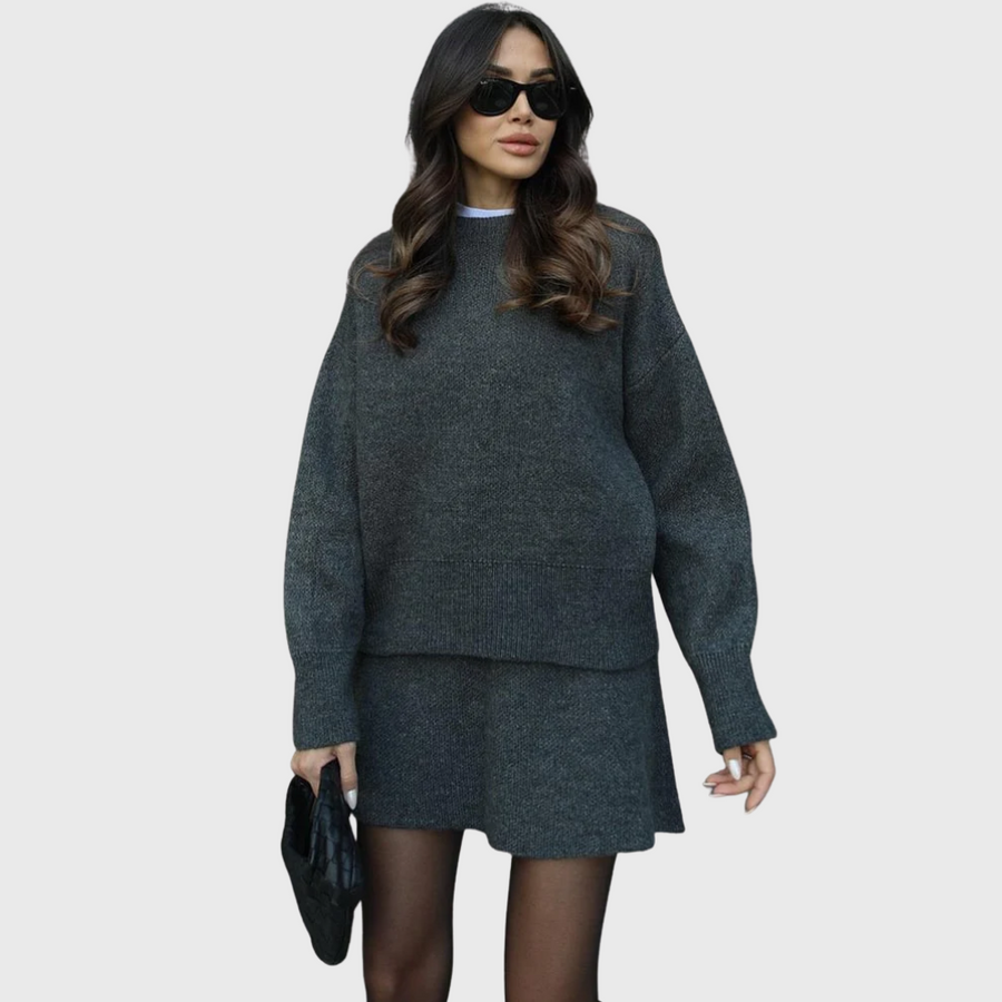 Set in Maglia Accogliente da Donna