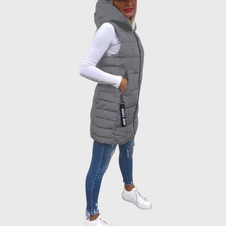Alba | Cappotto Imbottito Senza Maniche da Donna