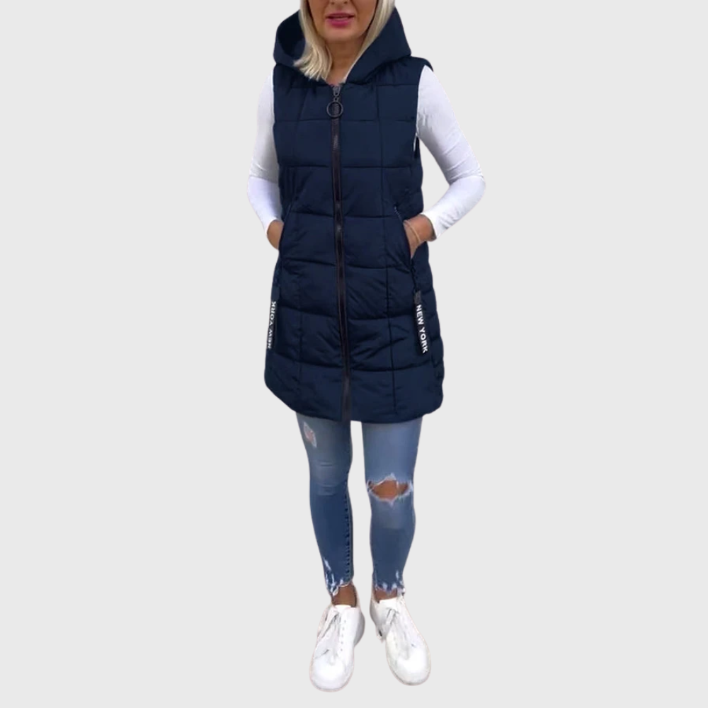 Alba | Cappotto Imbottito Senza Maniche da Donna