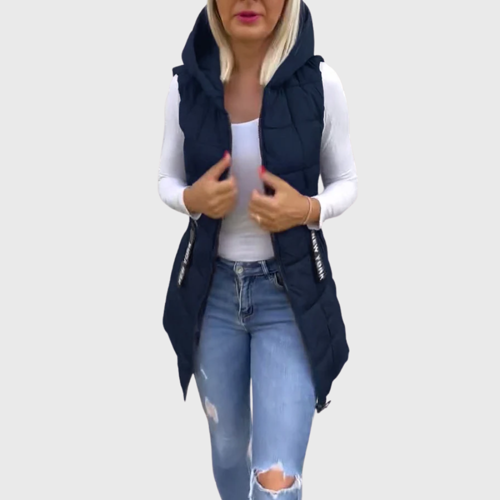 Alba | Cappotto Imbottito Senza Maniche da Donna