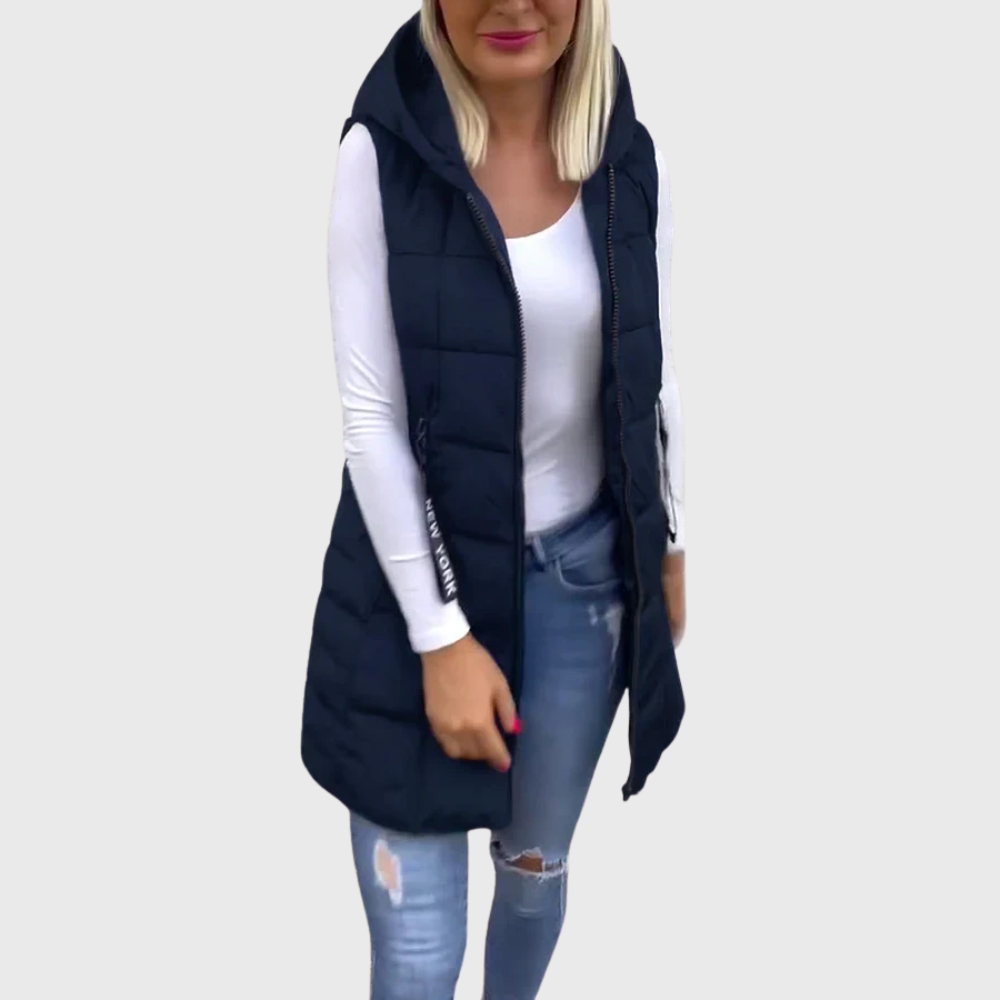 Alba | Cappotto Imbottito Senza Maniche da Donna