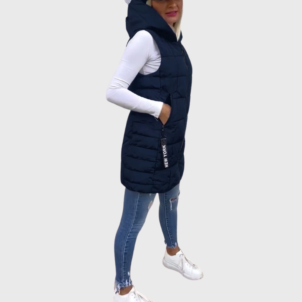 Alba | Cappotto Imbottito Senza Maniche da Donna