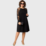 Lauren - Abito elegante di pizzo preta