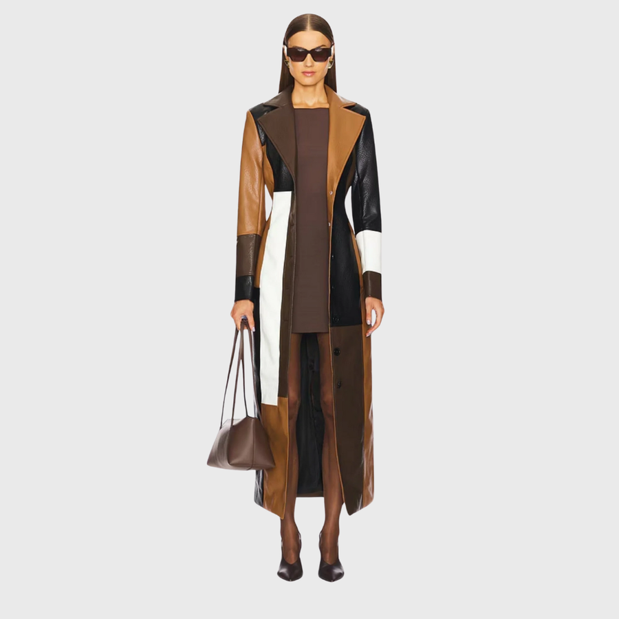Maria - Cappotto lungo patchwork