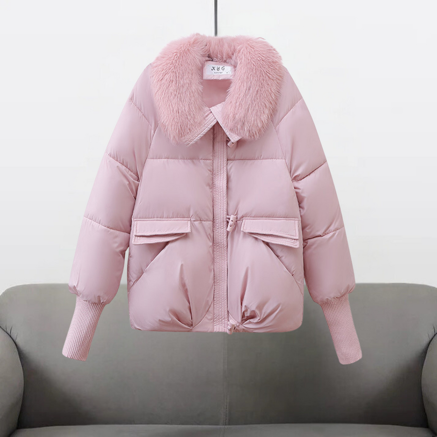 VALERIA™ | Cappotto in Piume Caldo e Glamour da Donna