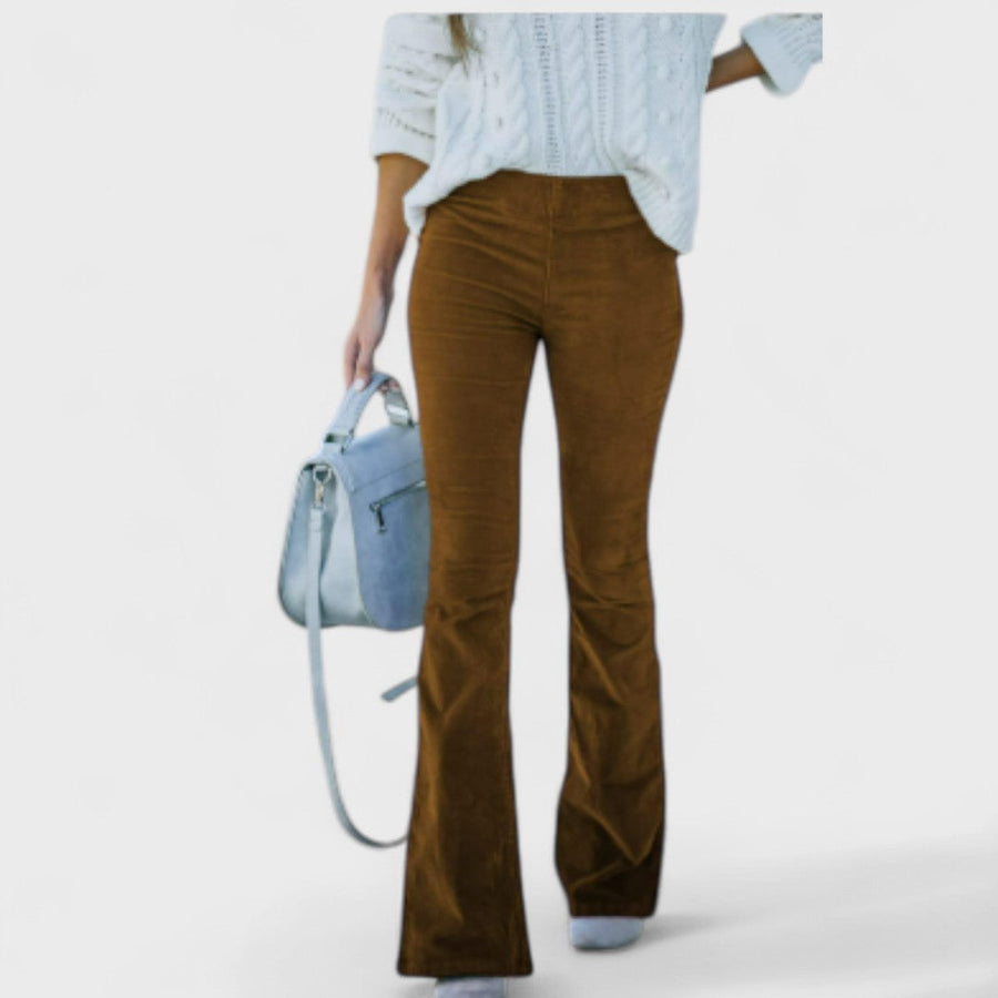 Chloe - Pantaloni flare in velluto a coste