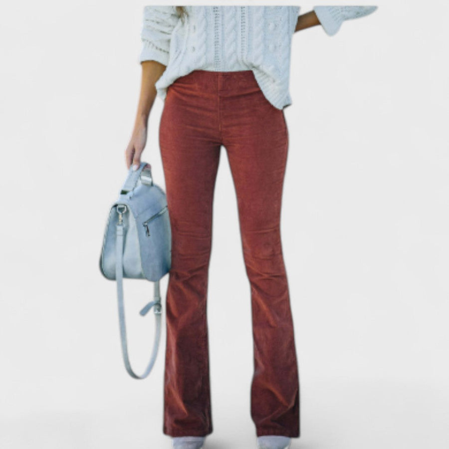 Chloe - Pantaloni flare in velluto a coste
