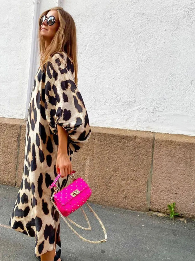 Lisa™ - Abito con stampa leopardata