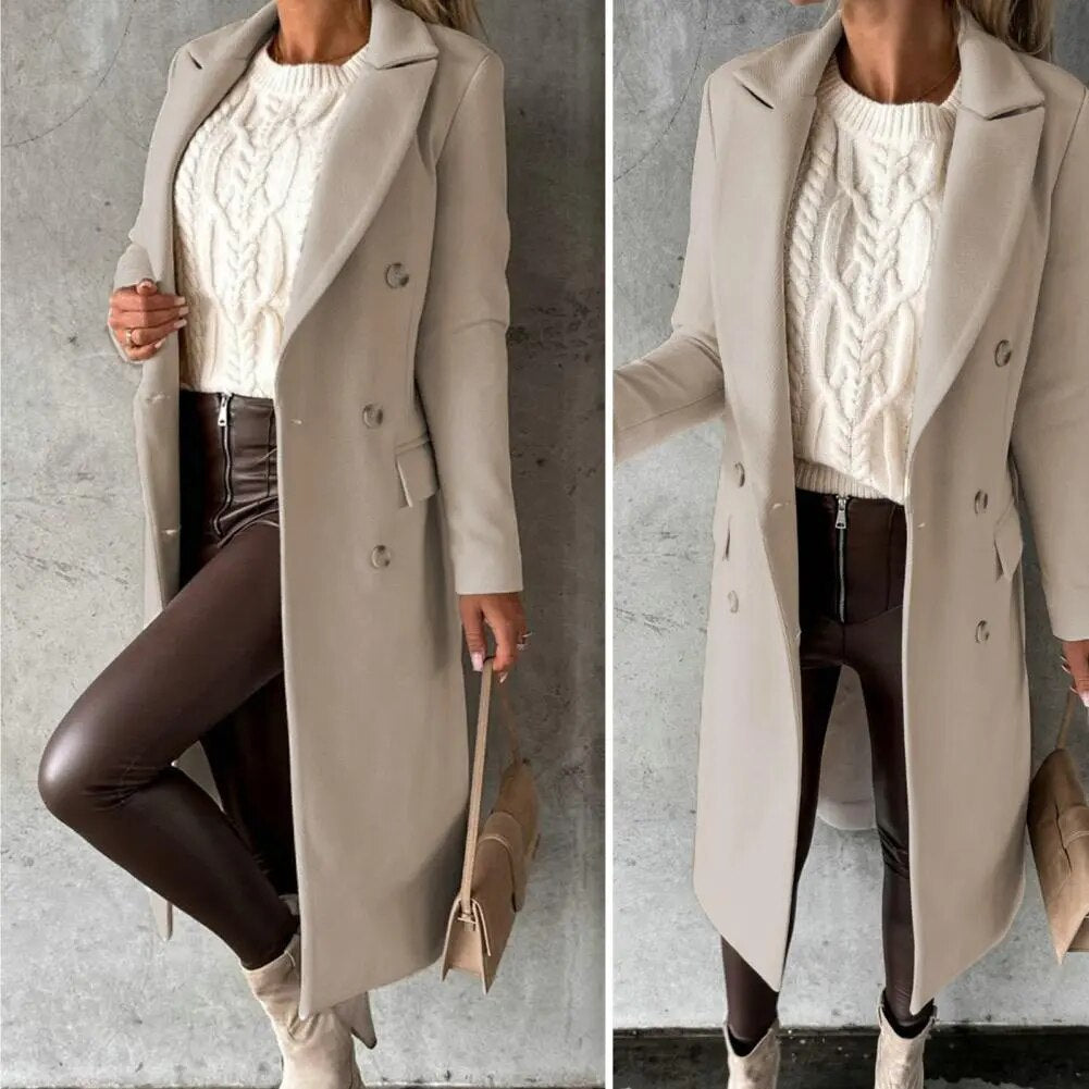 DESIREE™ | CAPPOTTO LUNGO CON DOPPIA ABBOTTONATURA