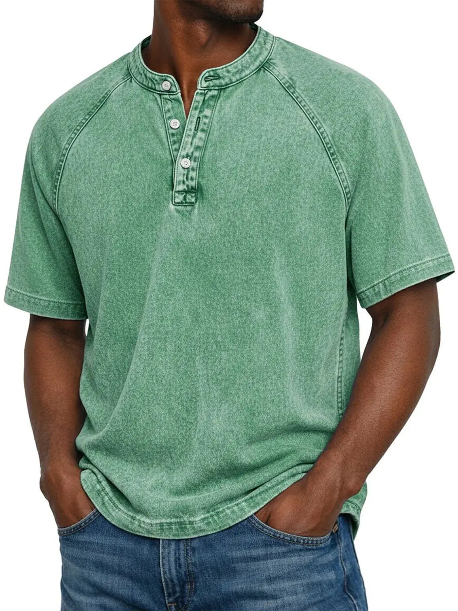 Felipe - Camicia vintage con bottoni per uomo