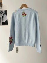 Sahara | Cardigan Elegante con Fiori da Donna