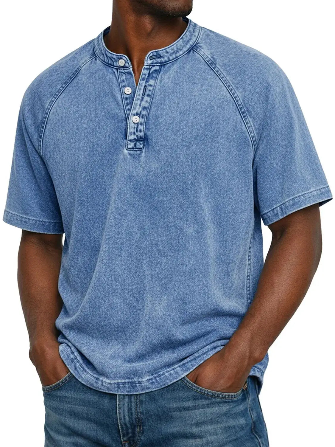 Felipe - Camicia vintage con bottoni per uomo