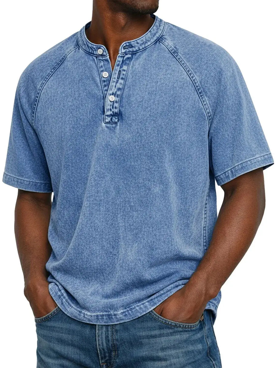 Felipe - Camicia vintage con bottoni per uomo