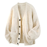 Nathaniel | Cardigan Relaxato con Scollatura a V per Uomo