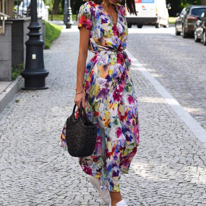 Anna™ Abito da donna con stampa floreale primavera/estate