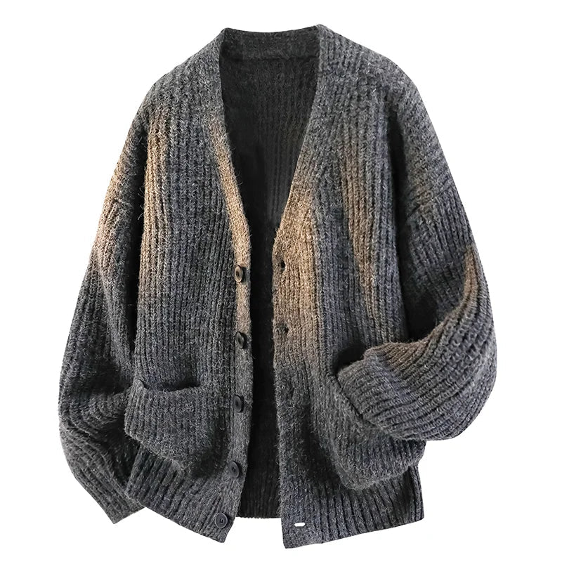 Nathaniel | Cardigan Relaxato con Scollatura a V per Uomo