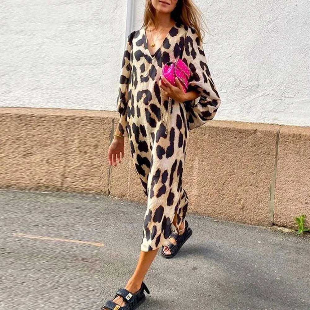 Lisa™ - Abito con stampa leopardata