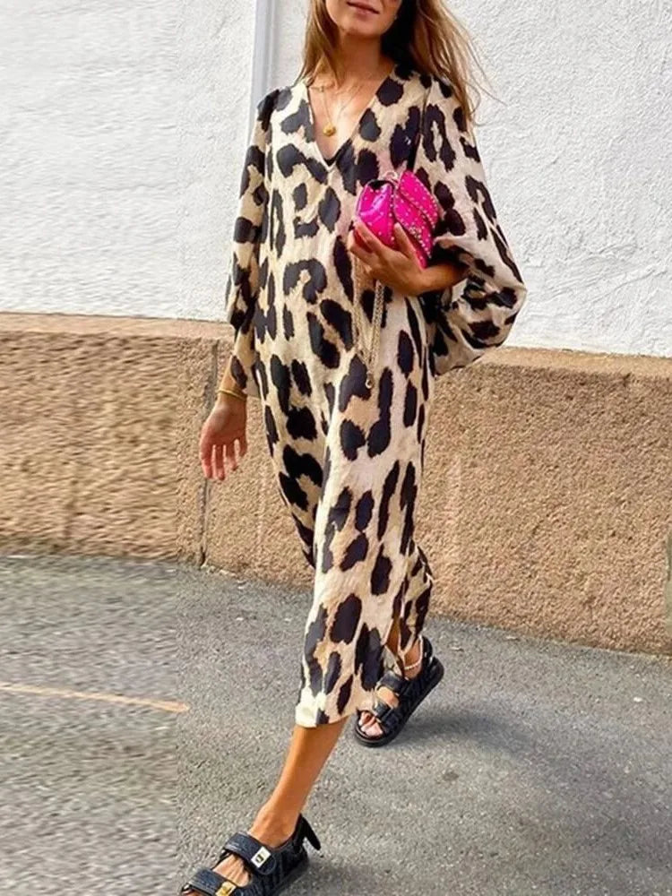 Lisa™ - Abito con stampa leopardata