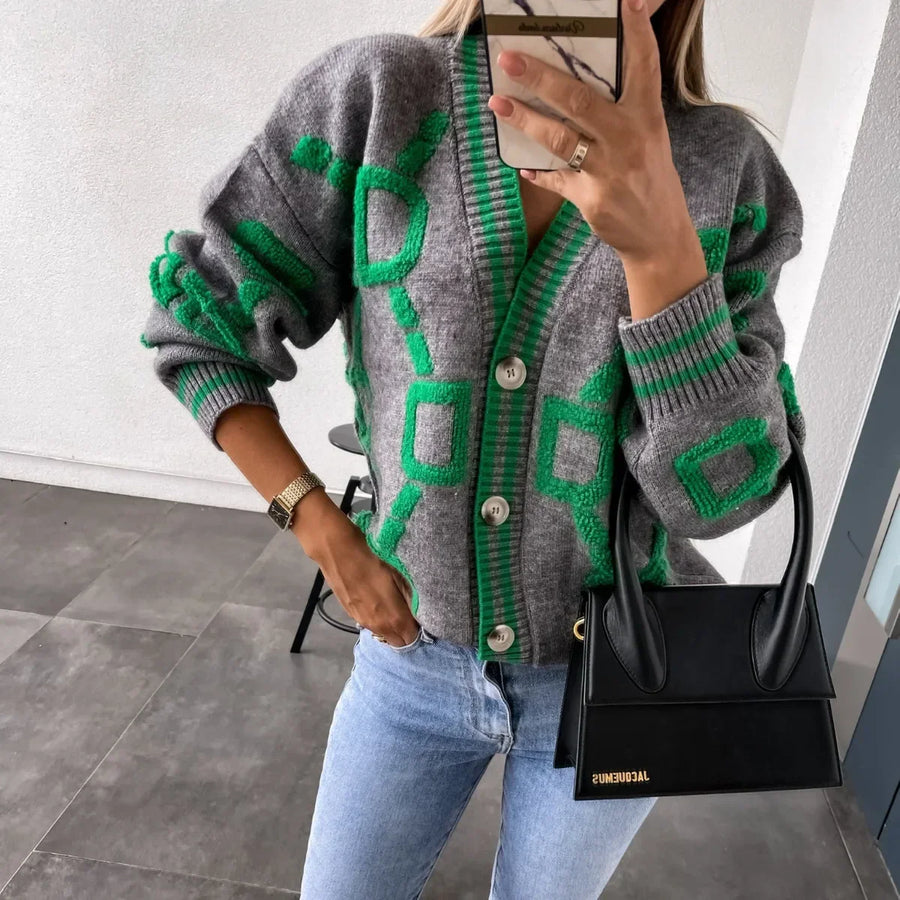 Nanette | Gilet moderno con design geométrico