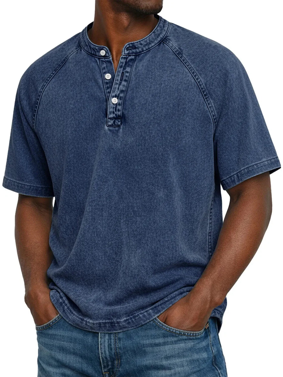 Felipe - Camicia vintage con bottoni per uomo