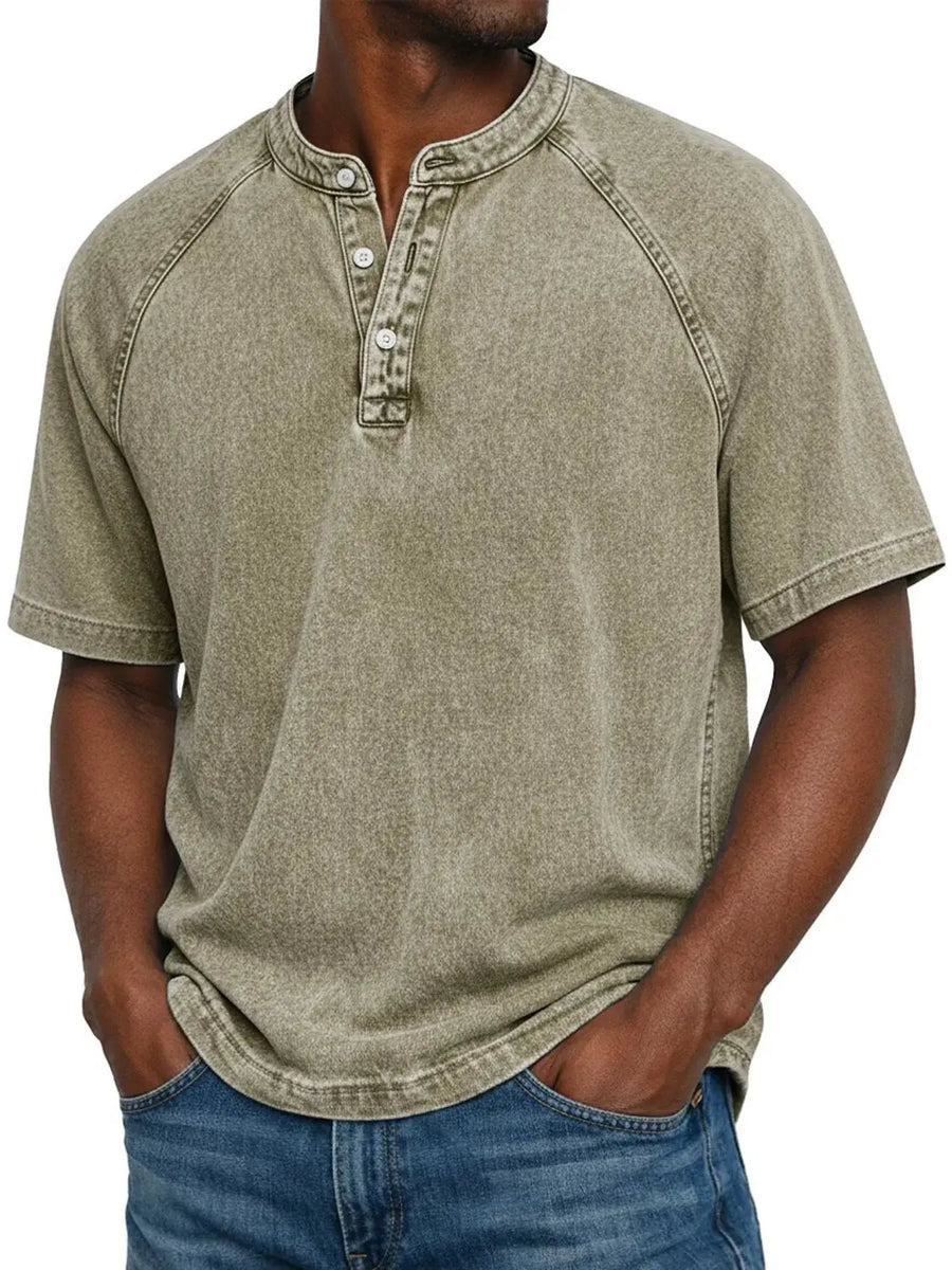 Felipe - Camicia vintage con bottoni per uomo