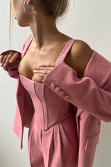 Dolce™ | Set Tre Pezzi con Blazer Doppiopetto da Donna