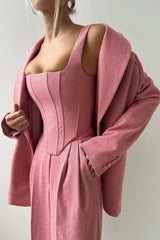 Dolce™ | Set Tre Pezzi con Blazer Doppiopetto da Donna