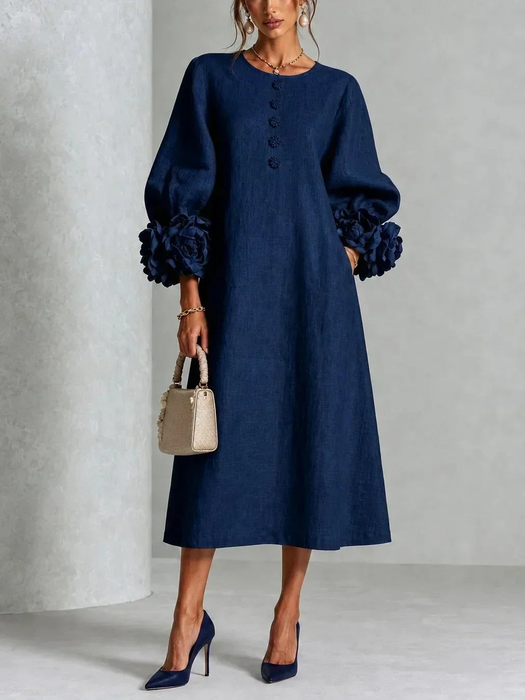 Rosalie | Vestito Floral Midi per Donna