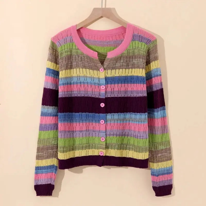 Myrna | Gilet a Righe di Ispirazione Vintage da Donna