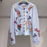 Sahara | Cardigan Elegante con Fiori da Donna