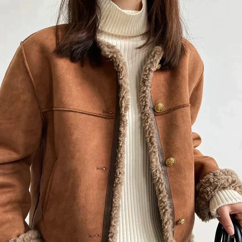 Cappotto con bordo in sherpa Lilian-Thouram Toteme